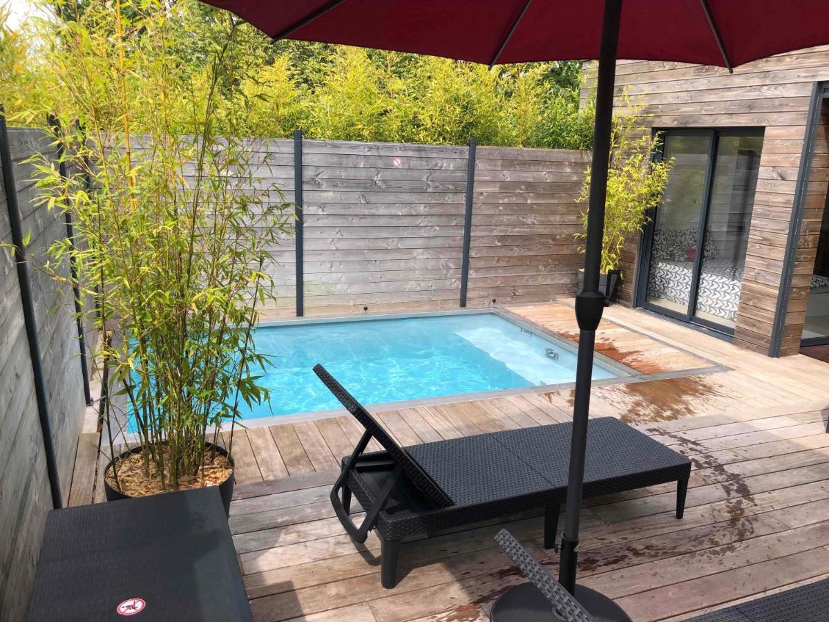 Loft Privatise Avec Spa Xxl Et Piscine Chauffee Bruz Εξωτερικό φωτογραφία