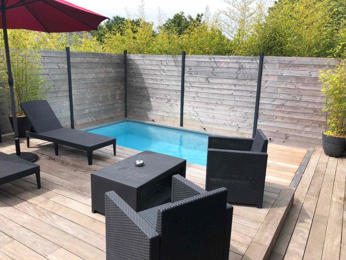 Loft Privatise Avec Spa Xxl Et Piscine Chauffee Bruz Εξωτερικό φωτογραφία